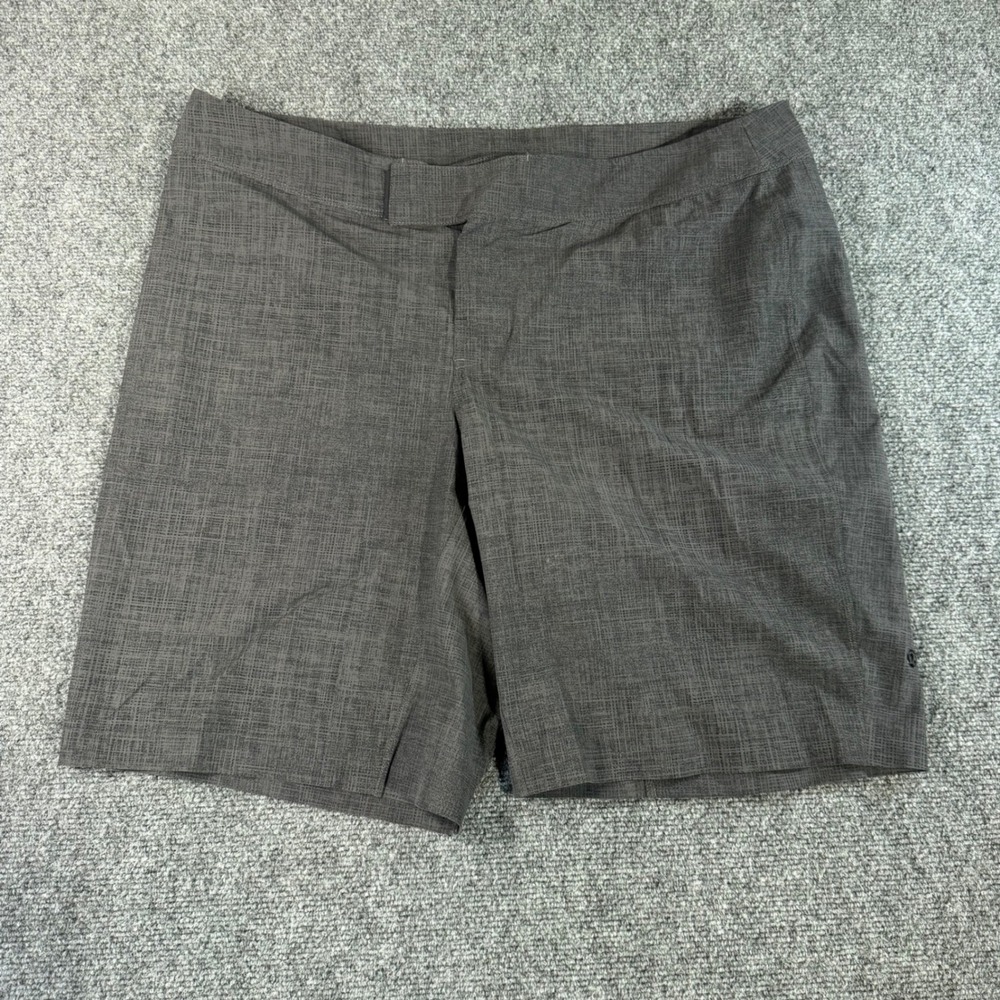 Lululemon Mens Current State Board Shorts Grey Crosshatch Swim Trunks 40 LM7431S